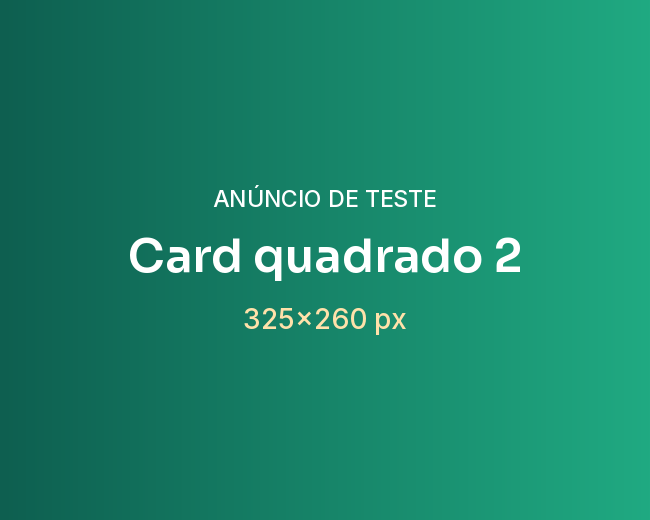 [Teste] Card quadrado 2